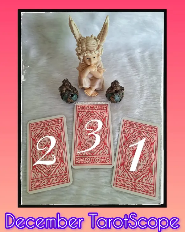 Here is the December 2023 TarotScope card selection. I invite my followers to pick a card to receive guidance for the month ahead.