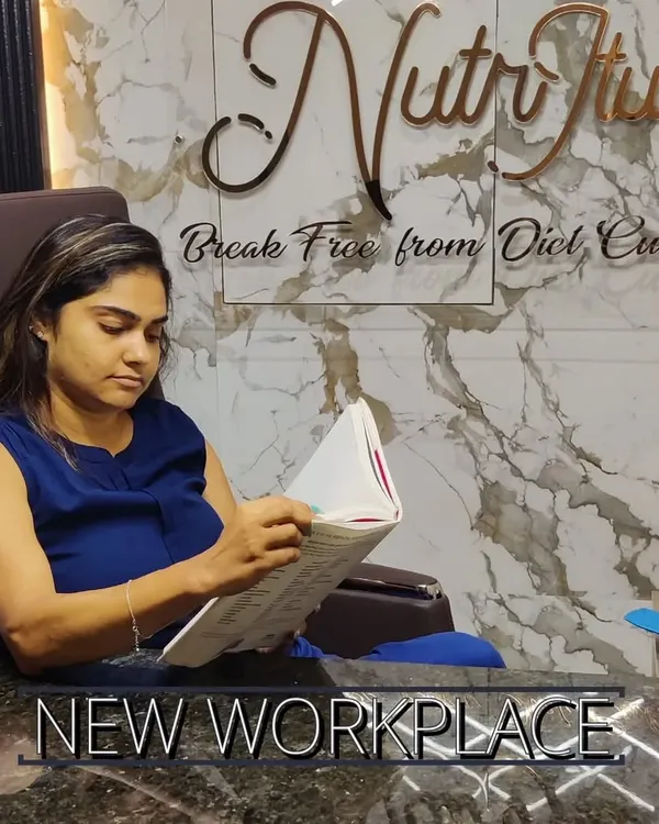 Welcome to my new workplace. I designed this space to be a welcoming environment where we can work together to break you free from diet cults and build a healthy lifestyle.