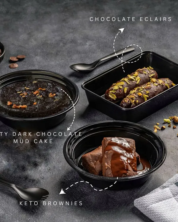 Yes, you can have dessert! Our menu includes guilt-free treats like Keto Brownies, Nutty Dark Chocolate Mud Cake, and Chocolate Eclairs, so you can satisfy your sweet tooth without derailing your diet.