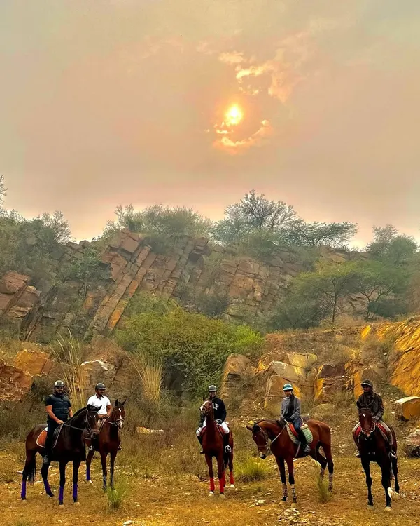 This is the heart of what we offer: an unforgettable ride through the Aravali hills as the sun sets. Our group trails are perfect for friends and family to escape the city and experience nature from a unique perspective.
