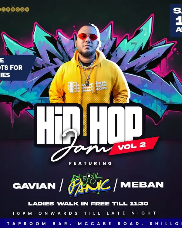 The poster for Hip Hop Jam Vol. 2 in Shillong. I love taking the party on the road, bringing that 90s to 20s hip hop flavor to different cities.