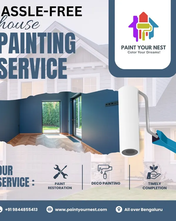 I provide a complete, hassle free house painting service. From paint restoration to decorative painting, my team ensures timely completion and a professional finish for your home in Bengaluru.