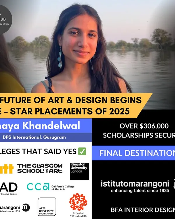 I celebrate Anaya's incredible achievement of securing over $306,000 in scholarships and choosing Istituto Marangoni for her BFA in Interior Design. Her success story began with acceptances from Pratt, SCAD, and more.