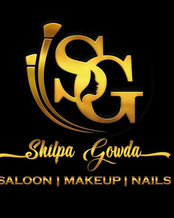 My official logo for Shilpa Gowda Saloon, Makeup, and Nails.