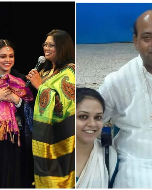 On Guru Pournima and every day, I am indebted to my Gurus. This image is a tribute to Smt Rajashree Shirke and my vocal guru, who have guided me on my artistic path.