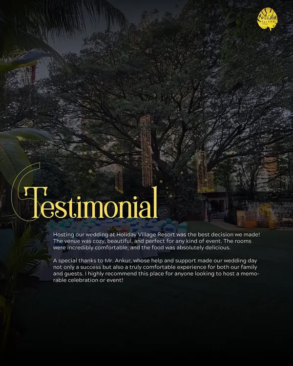 "The best decision we made!" We are humbled by such wonderful feedback. This testimonial praises our beautiful venue, comfortable rooms, and delicious food, which are the pillars of our service.