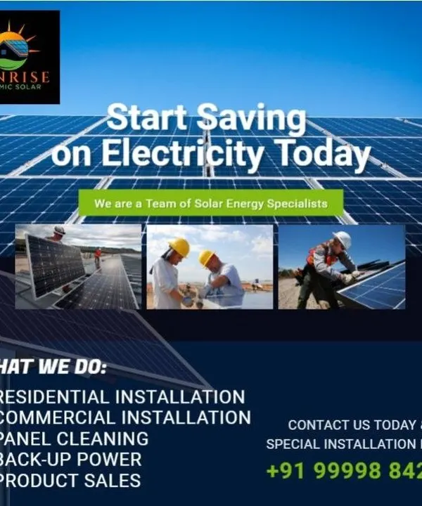 I am a specialist in residential and commercial solar installations, panel cleaning, and backup power solutions. My goal is to help you start saving on electricity from day one with a reliable and efficient system.