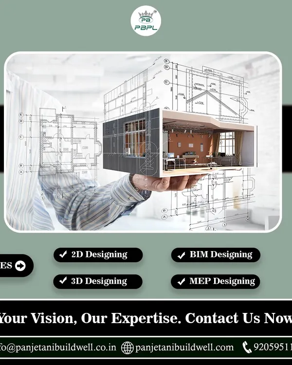 Your vision, our expertise. We offer comprehensive design services including 2D, 3D, BIM, and MEP designing to ensure every project is meticulously planned before construction begins.