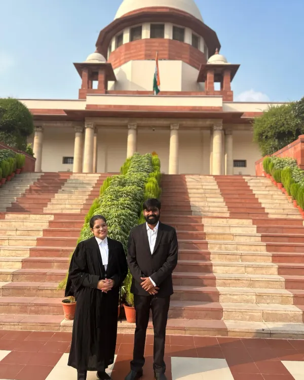 With a colleague outside the Supreme Court of India. The fight for justice is a team effort, and I am proud to work alongside dedicated legal professionals.