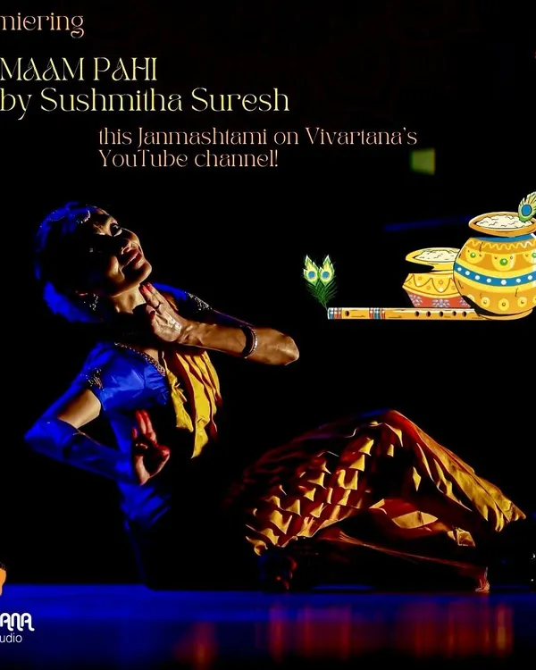 The official announcement for the YouTube premiere of my production 'Maam Pahi', released on the special occasion of Janmashtami.