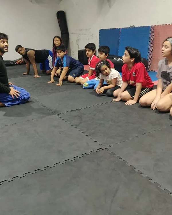 Coach Gokufury leading a class for our youngest members. We focus on teaching fundamental movements through games and fun drills.