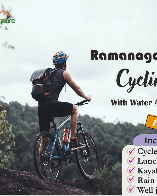 Our Ramanagara cycling trip is the perfect blend of adventure and activity, including off-road trails and various water sports, all for just ₹1299.