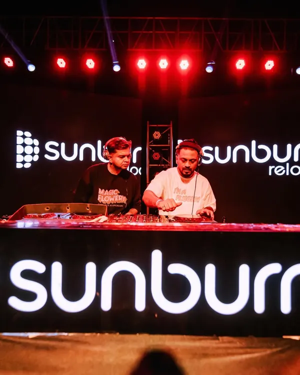 Sharing the stage at a Sunburn Reload event. Performing at major music festivals means delivering a powerful set for a massive audience.