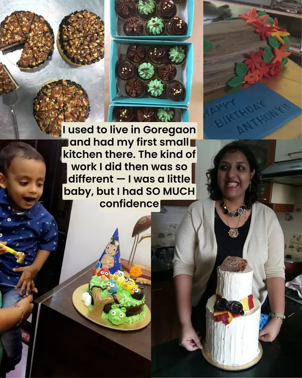 A little throwback to where it all began. I used to live in Goregaon and had my first tiny kitchen there. The work was so different, but I had so much confidence even as a baby baker.