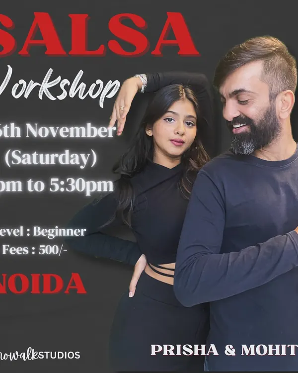 Our beginner workshops are the perfect introduction to salsa. This poster is for a 90-minute session designed to get you dancing and having fun right away.