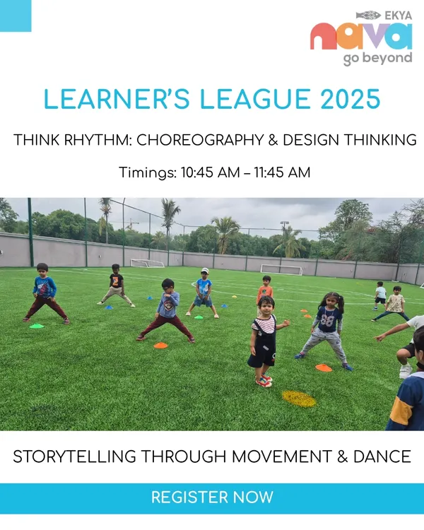 Storytelling through movement and dance is a core part of my 'Think Rhythm' program. Here, children are on the field, using their bodies to express ideas and collaborate, learning that creativity is not confined to a desk.