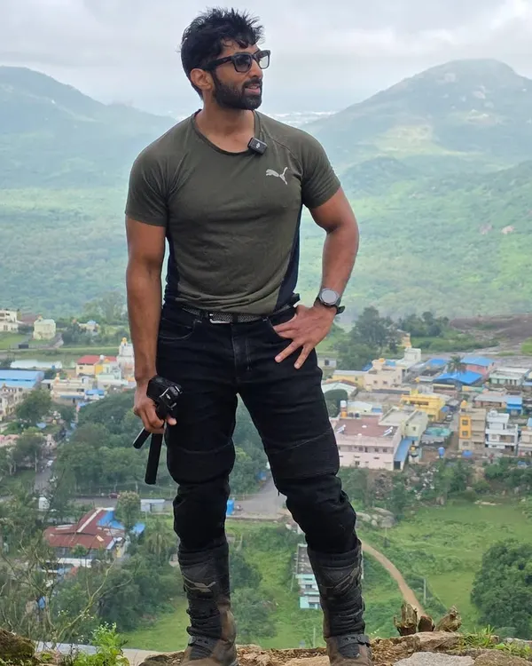 On a bike ride to Devarayanadurga. Combining my love for motorcycles and the outdoors is a perfect way to stay active.