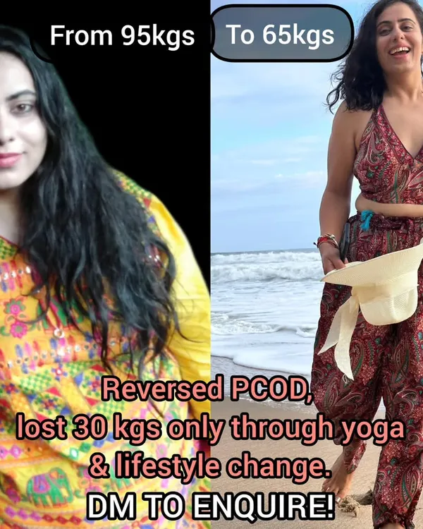 My own journey is proof that traditional yoga works. I reversed my PCOD and lost 30 kgs not with extreme diets or workouts, but with a consistent yoga practice and lifestyle changes. This is the path I guide my students on.