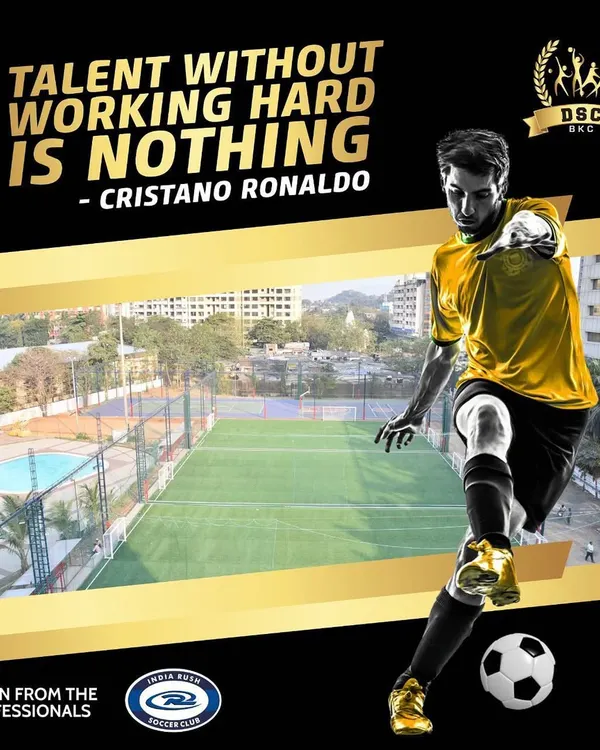 Our professional-grade football turf, home to training with partners like India Rush Soccer Club, provides the perfect surface for developing your skills. This is where hard work on the training ground translates to game-day success.