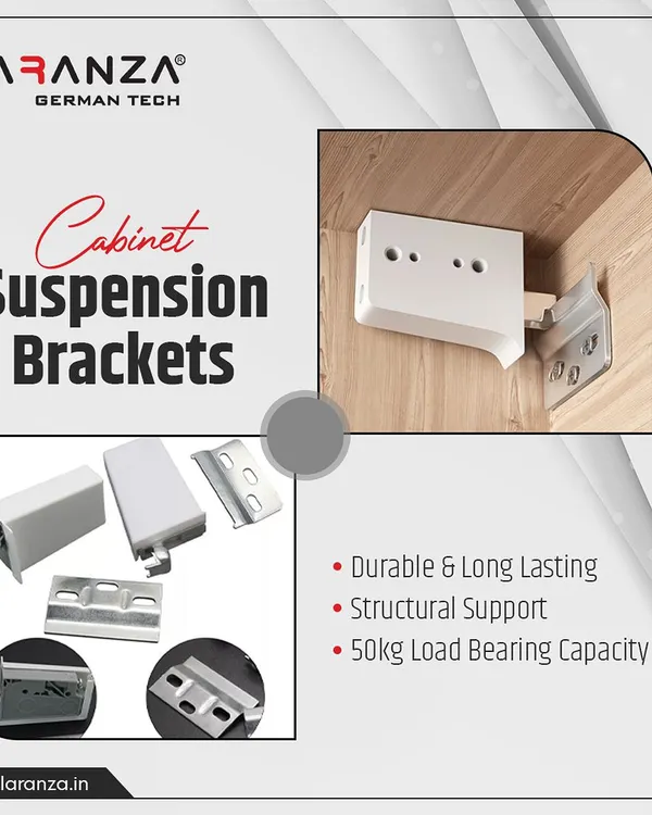 My cabinet suspension brackets provide durable, long-lasting structural support. With a 50kg load-bearing capacity, they are engineered to securely hold your wall-mounted cabinets.