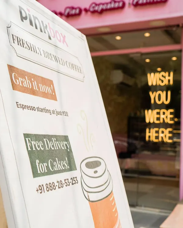Our Vasant Kunj outlet is the perfect cozy spot to escape the rain. Grab a freshly brewed coffee, enjoy a sweet treat, and watch the world go by from our little pink haven.