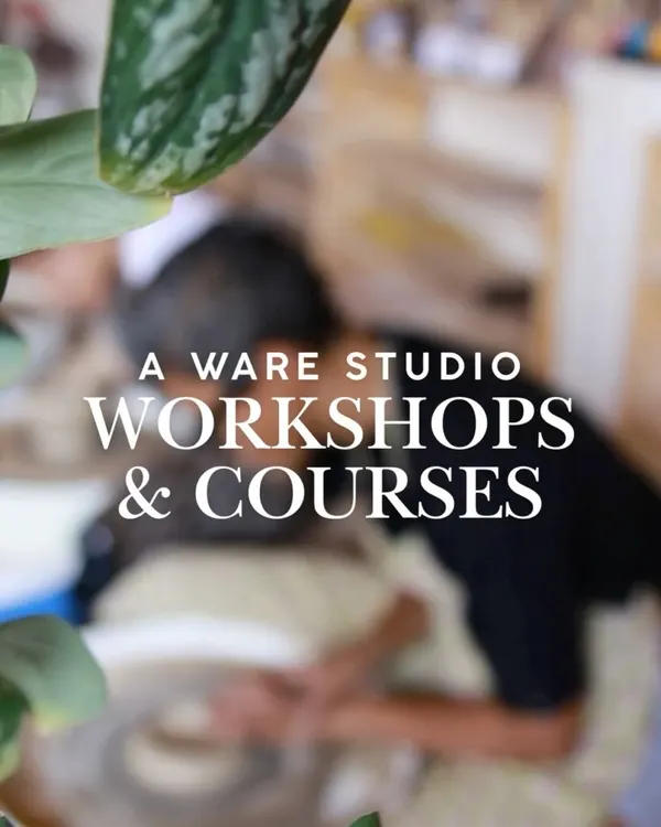 An overview of the workshops and courses offered at A Ware Studio, a space for learning, creativity, and community.