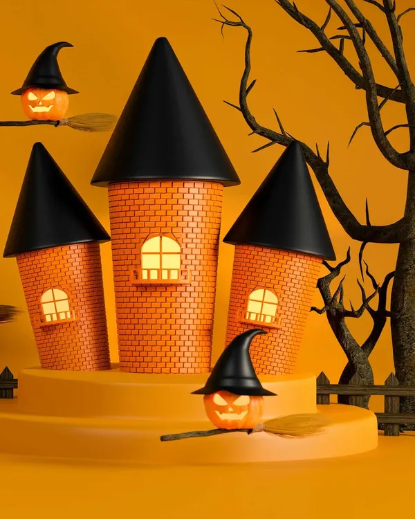 Boo! A spooky and fun Halloween-themed set I created in the studio. Themed shoots are a fantastic way to celebrate holidays and create fun, seasonal photos of your pet.