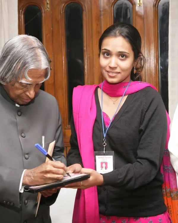 A cherished memory of meeting Dr. APJ Abdul Kalam and getting his autograph. Being in the presence of such a visionary leader was a life-changing experience that I will never forget.