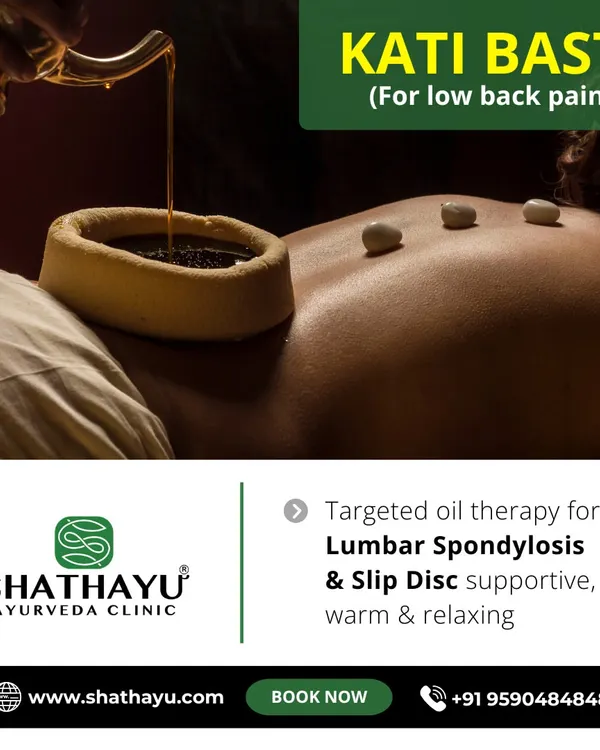 This is Kati Basti, a cornerstone of my treatment for low back pain. This targeted warm oil therapy is highly effective for lumbar spondylosis and slip disc issues, providing supportive, warm, and relaxing relief directly to the source of pain.