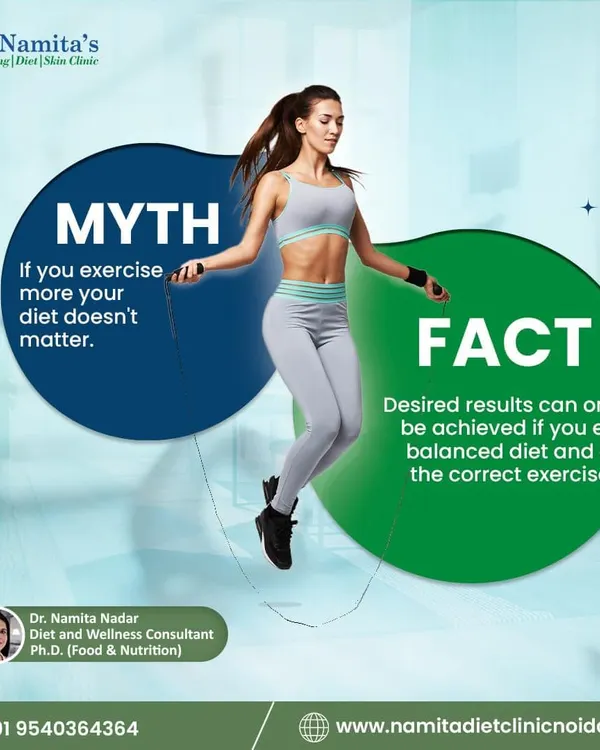 A very common myth is that you can't lose weight without intense exercise. The fact is, you can't out-train a bad diet. Desired results are only achieved when you combine a balanced diet with the right amount of physical activity.