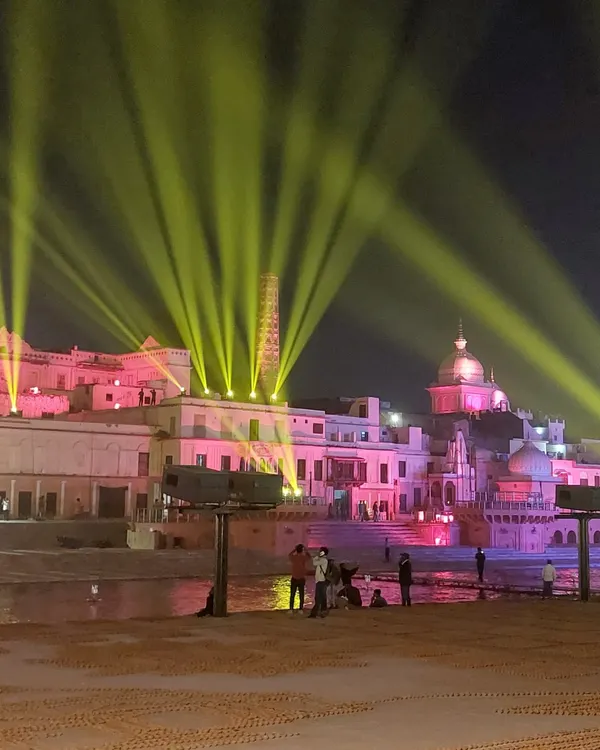 We designed and executed the complete sound and lighting experience for the monumental Deepotsav festival in Ayodhya. This image captures the grand scale, where our challenge was to deliver uniform, high-clarity audio and synchronized lighting across the vast ghats for hundreds of thousands of attendees.