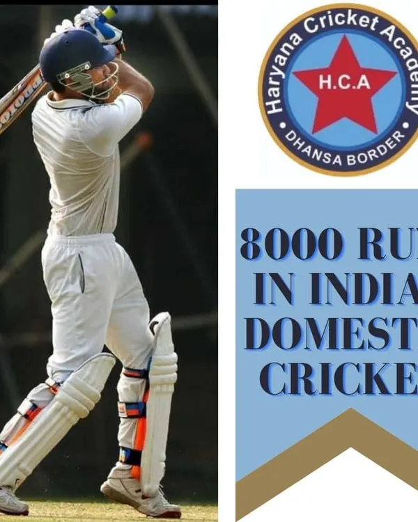 A massive milestone for our senior player, Rajat Paliwal, completing 8000 runs in Indian domestic cricket. His consistency and impressive average are a result of years of dedication.