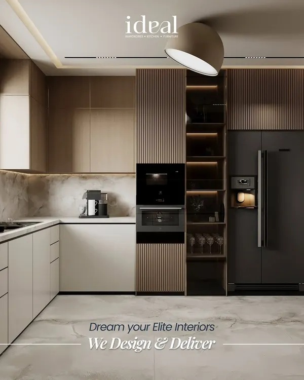 This is where culinary dreams take shape. We designed this kitchen to be a statement of modern elegance, combining vertically fluted panels with seamless, handleless cabinetry. The integrated high-end appliances and a dedicated wine cooler are not just functional, they are part of a sophisticated lifestyle.
