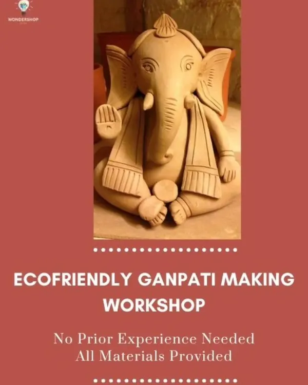 Announcing our most popular workshop of the year: the Eco-Friendly Ganpati Making session. I offer separate batches for kids and adults, providing all materials so everyone can create their own Bappa to take home.