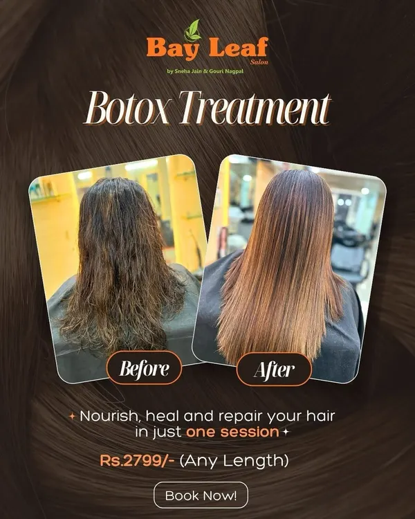 A perfect example of our Botox treatment's power. We took this client's hair from dry and damaged to nourished and smooth in a single appointment, proving that one session is all it takes to heal and repair.
