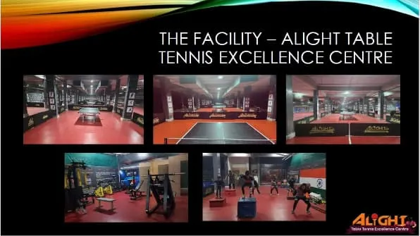 A look at our facility. We offer a world-class arena with multiple tables, a fully equipped gym, and a professional training environment.