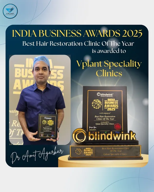 We are proud to be recognized as the 'Best Hair Restoration Clinic Of The Year 2025' by the India Business Awards. This award is a testament to our team's dedication to excellence and the transformative results we deliver.