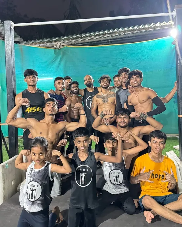 The CaliGang flexing together after a powerful session. This is what our community is all about: strength, support, and family.