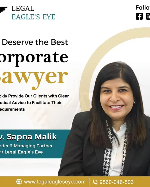 You deserve the best corporate lawyer for your business. Led by our Founder and Managing Partner, Advocate Sapna Malik, we provide clients with clear and practical advice to facilitate their legal requirements.