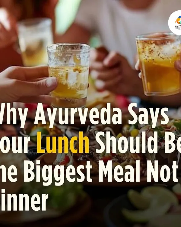 There's ancient wisdom in the Ayurvedic principle of making lunch, not dinner, your biggest meal. This simple shift helps improve sleep, boost metabolism, and enhance overall digestive health.