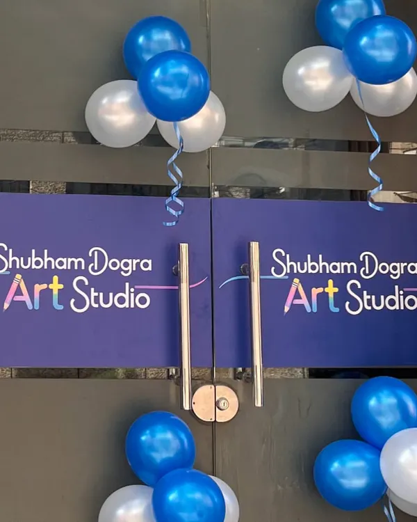 The entrance to Shubham Dogra Art Studio. This is where your new artistic journey begins.
