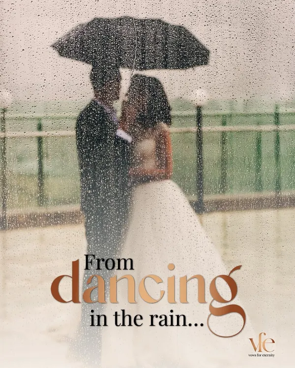From dancing in the rain... the right love isn't about one perfect moment, but about all the small moments made perfect because you are together.