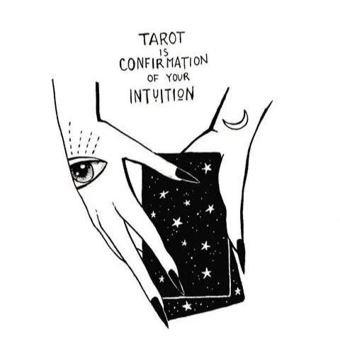 This simple illustration captures my entire philosophy. The cards don't tell you something new; they confirm what your soul already knows. Learning tarot is about learning to listen to yourself.