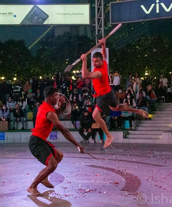 Capturing the peak of the action during a Kalaripayattu martial arts performance at the 'Vijay Parv' event in Gurugram. My goal is to freeze these high-energy moments, showing the skill and intensity of the performers.