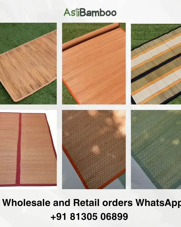 A selection of our versatile and multi-purpose mats, made from natural water hyacinth. These mats are perfect for yoga, picnics, or as a bedside runner, offering a sustainable and stylish alternative to synthetic options.
