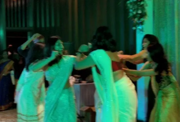 Guests enjoying a social event at the Taj Yeshwantpur, where I played alongside celebrity singer Mohammed Aslam.