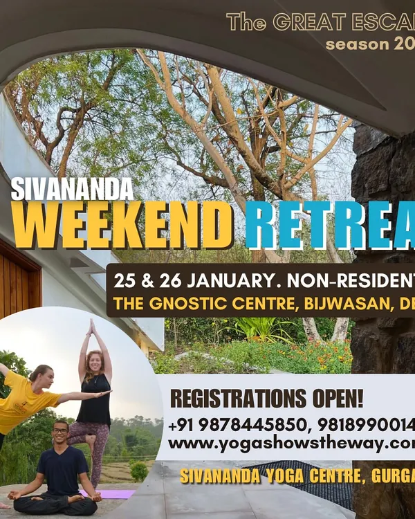 An invitation to my weekend retreat at the Gnostic Centre in Delhi. It is the perfect opportunity for a quick, accessible escape to deepen your practice and find peace within the city.
