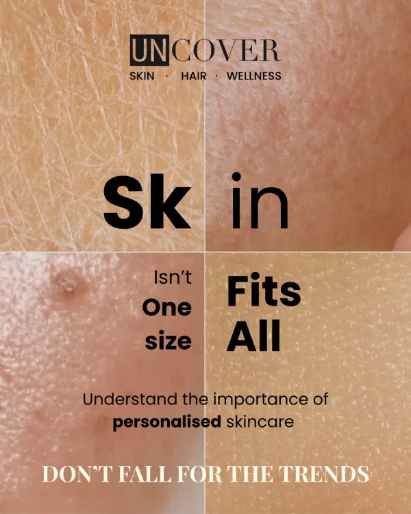 Your skin is unique, which is why one-size-fits-all skincare does not work. We believe in personalized care that targets your specific concerns, because you should not fall for trends.