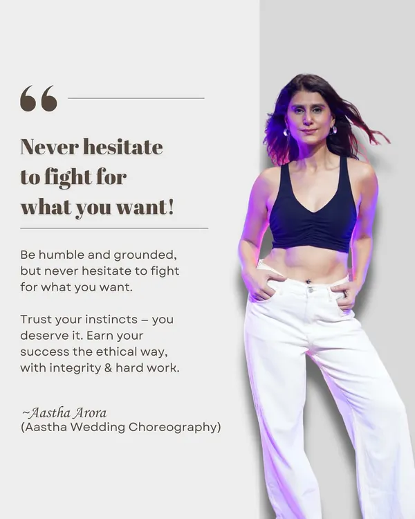 A little mantra from me. I believe in hard work, integrity, and fighting for what you want. This is the philosophy that drives our company.