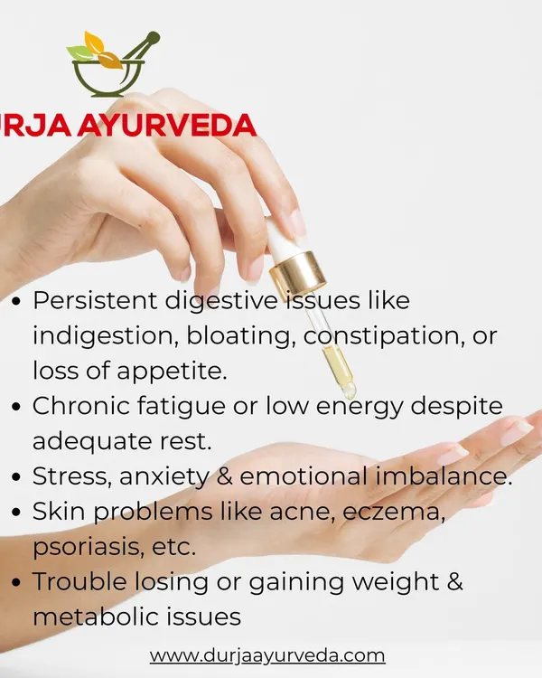 This graphic lists common signs that your body may need a deep cleanse, such as digestive issues, chronic fatigue, and skin problems. Panchakarma is designed to address these root imbalances.